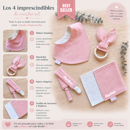 Pack bienvenida bebé rosa