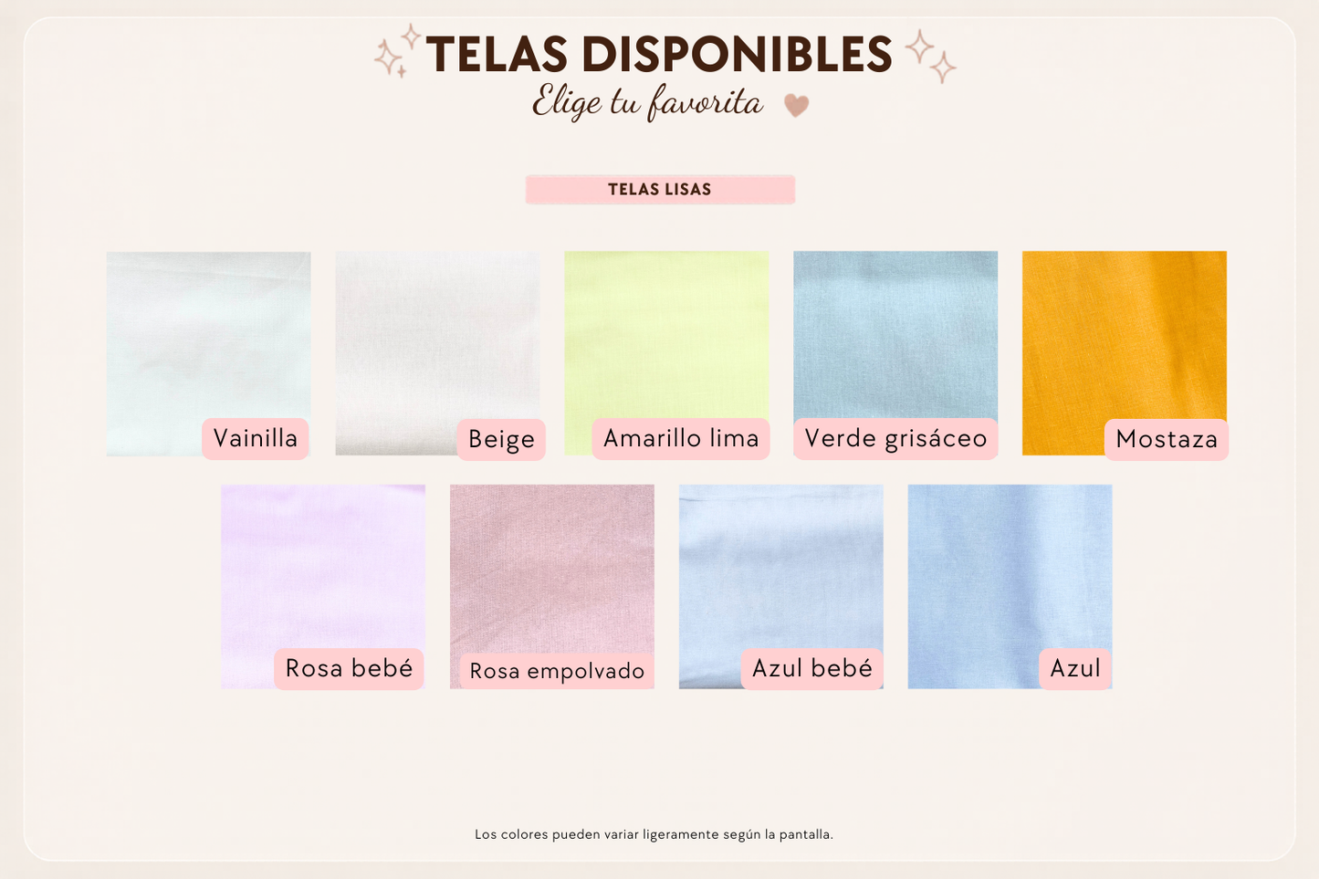 Telas lisas