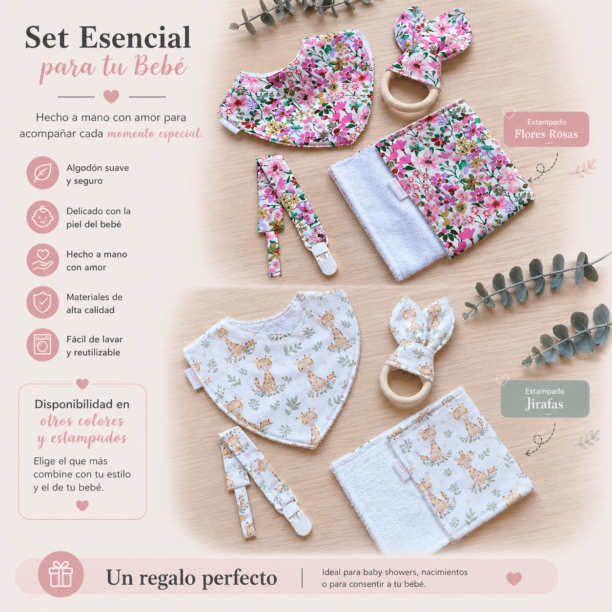 kit nacimientos flores y jirafas