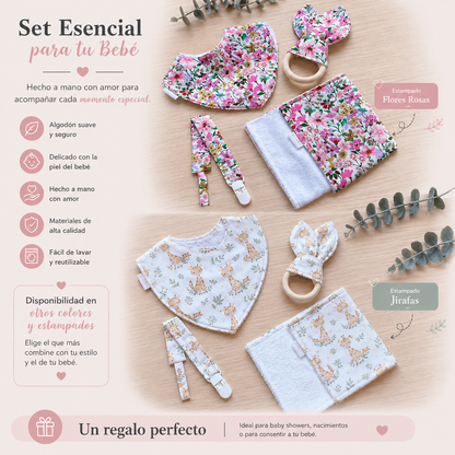 kit nacimientos flores y jirafas
