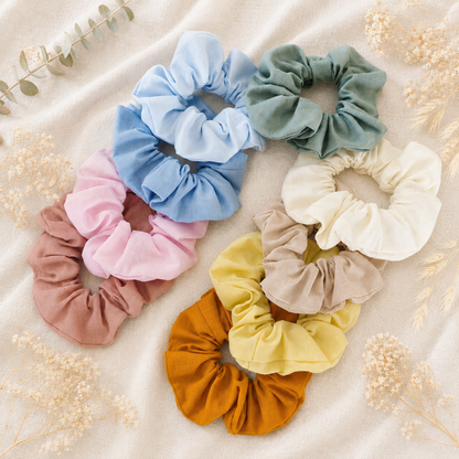 scrunchies lisos monocolor